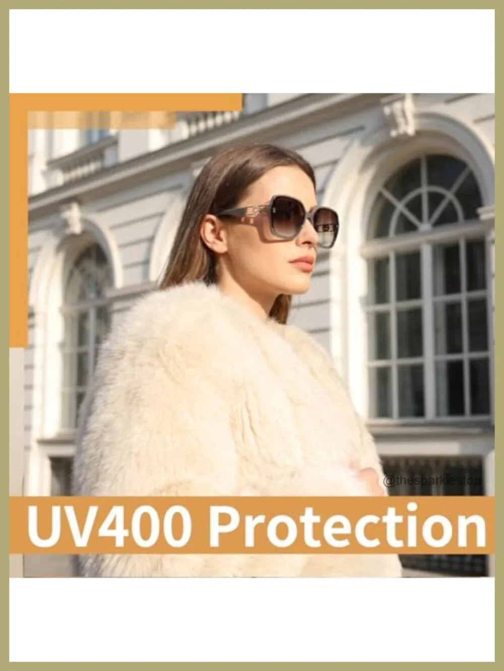 Retro 70s Oversized Square Sunglasses 4-Pack UV400 Protection Women